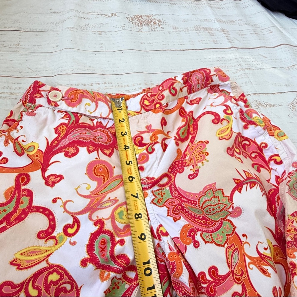 Tommy Hilfiger Paisley Cropped Pants | Size 4 | Straight Casual Fit - Picture 7 of 9